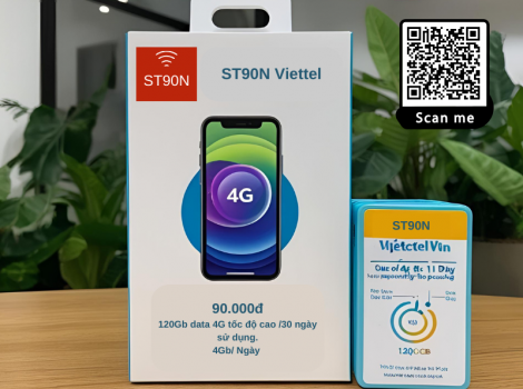 Hướng dẫn đăng ký gói cước ST90N Viettel – 90GB data/tháng, miễn phí gọi