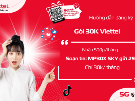 Gói Cước Gọi Viettel: Chỉ từ 30k/tháng,ưu đãi 500 phút gọi nội mạng