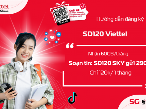 Cách Đăng Ký Gói Cước SD120 Viettel: 12GB Chỉ 120K/Tháng