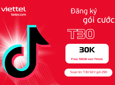 Đăng Ký 4G Viettel 30k 1 Tháng - Ưu Đãi TikTok/YouTube Miễn Phí 2025